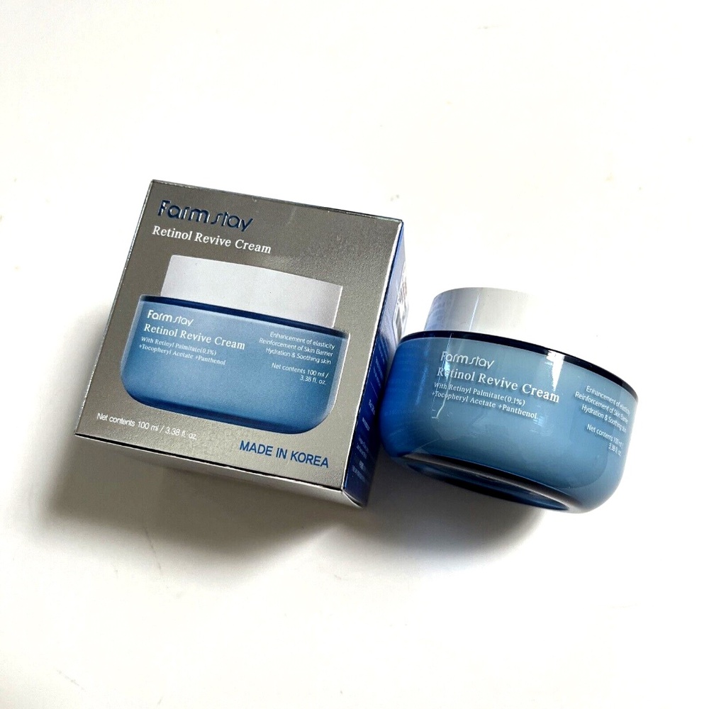 Lot 2x Farmstay Retinol Revive Cream 100ml Korean K-Beauty AntiAging Moisturizer - Picture 3 of 4